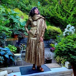 Harriett Selwyn/Rosemary Peck: Gold Leopard Print 3-piece set